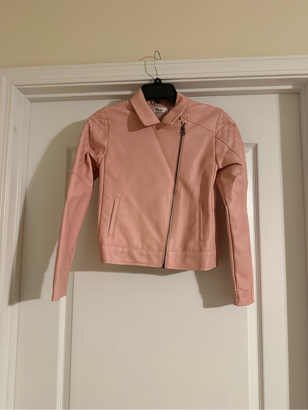 Epic Threads Blush Pink Asymmetrical Moto Jacket